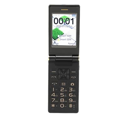 TOPINCN Flip Seniors Telefono Long Standby -Clamshell Mobile Phone 5900Mah Dual Sim, un Quadrante Touch, Altoparlante per gli Anziani, Zinclegazione/oro (GOLD)