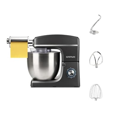 G3 Ferrari Impastatrice Planetaria con Tirapasta Pastaio 10&Lode G20113, 1500 W, 10 Litri, Acciaio Inossidabile, 6 velocità, Nero/Acciaio