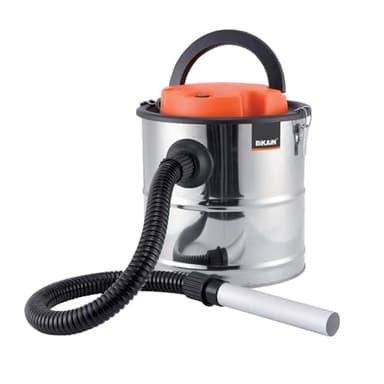 Aspiracenere con Funzione Soffiante - Potenza 1200W e Capacità 20L - Include Tubo da 1m e Copertura del Filtro - Realizzato in Acciaio Inox - Pulizia di Camini e Pellet - Bikain