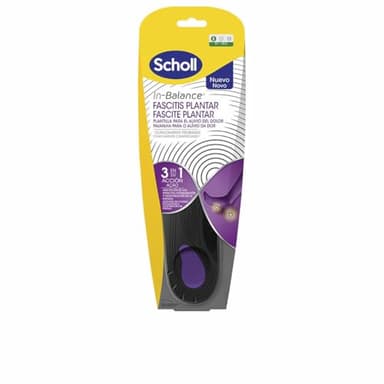Scholl Solette anti-dolore fascite plantare | Tecnologia In-Balance 3 in 1 | Sollievo istantaneo e duraturo | Comfort adattato al tuo cammino, taglia S 37-39,5