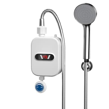Doccia con riscaldamento istantaneo - Scaldabagno da 3,5 kW con display digitale - Scaldabagno elettrico istantaneo 110V Scaldabagno elettrico senza serbatoio impermeabile per acqua calda