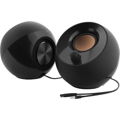 Sistema di altoparlanti desktop moderno Creative Pebble con alimentazione USB 2.0 (Nero)