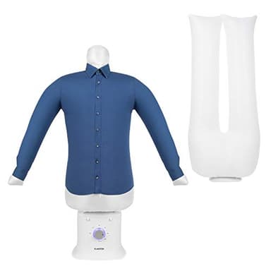 KLARSTEIN ShirtButler Deluxe - Macchina Automatica di Asciugatura e Stiratura, 2 in 1, Riscaldatore di Sicurezza da 1250 W, Tecnologia HotAir, timer: 0-180 Mib. Materiale: Nylon Oxford