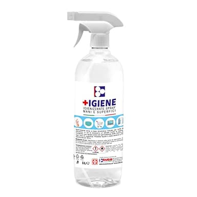 Spray igienizzante alcolico mani e superfici +IGIENE (1 L)
