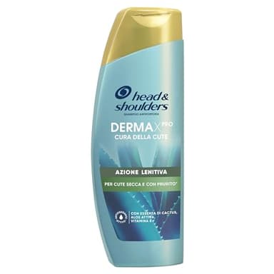 Head & Shoulders Shampoo Antiforfora DERMAXPRO Azione Lenitiva Per Cute Secca Con Prurito, Con Estratto Di Cactus, Aloe Attiva, Vitamina E, Clinicamente E Dermatologicamente Testato, 250ml