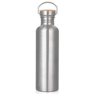 Borraccia in Acciaio Inossidabile, Portatile Borraccia Sportiva 1000ml, Water Bottle Senza BPA & Prova di Perdite, per Sport, Campeggio, Yoga, Palestra, Ciclismo