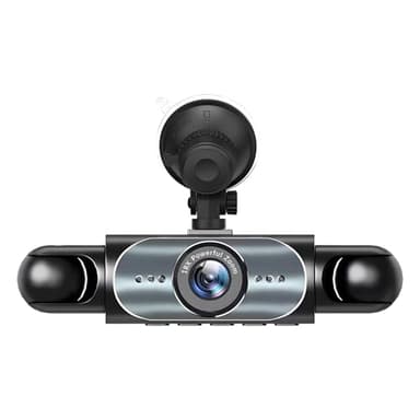 Uhngw Dash Cam per Auto - 4 Canale Alimentato A Batteria Dash Cam,Registratore 1080P Laterale con Scheda 32G Retromarcia per Camion Taxi Punto Cieco Veicolo