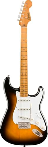 Squier by Fender Classic Vibe '70s Stratocaster, Olympic White – Chitarra Elettrica con Tastiera in Lauro, Tremolo Vintage e Hardware Placcato Nichel