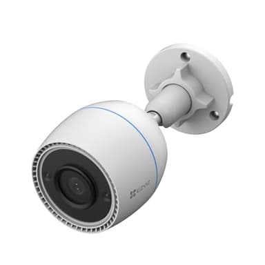 EZVIZ H3c Telecamera da esterno Wi-Fi, videocamera di sorveglianza 1080P, Rilevamento persone con AI, visione notturna fino a 30m, compatibile con Alexa