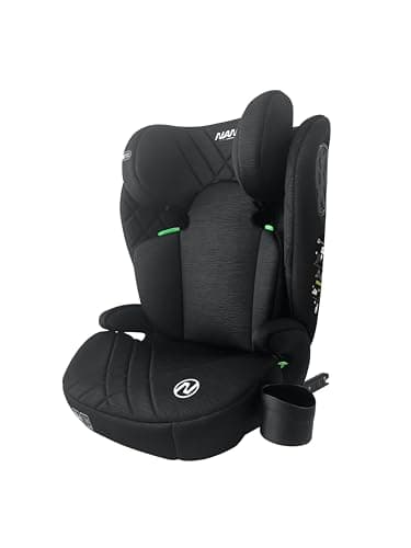 NANIA Bari Seggiolino auto Isofix I-size 100-150 cm-Gr2/3- circa 4-12 anni - Seggiolino Isofix con protezione laterale - Poggiatesta regolabile - Portabicchieri