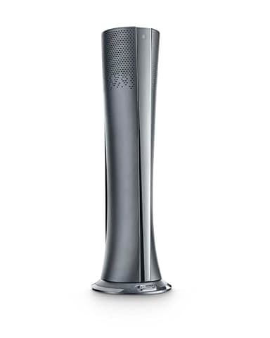 De'Longhi HFX85W20C Termoventilatore, Purificatore d'Aria e Ventilatore, Prodotto 3 in 1: Riscalda, Rinfresca e Purifica, Display a LED, 2000 W, Per 60 Metri cubi, Plastica
