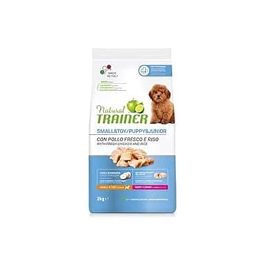 Natural Trainer Cibo per Cani Small&Toy Puppy&Junior Pollo 2 Kg