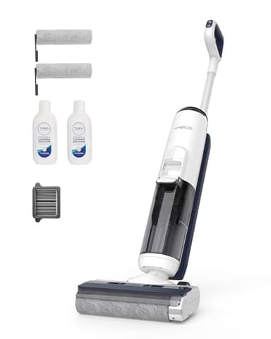 Tineco iFLOOR 5 Breeze Complete Aspirapolvere Lavapavimenti Senza Fili, Pulizia in Un Solo Passaggio per Pavimenti Duri, Pulizia dei Bordi, Auto Pulizia, Scopa Elettrica Design Leggero e Senza Fili
