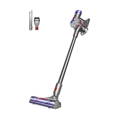Dyson V8 Advanced™ Aspirapolvere senza filo – 130 AW, 40 minuti di autonomia, Spazzola Motorbar anti groviglio, accessori combinati, stazione di ricarica a muro, Argento/Nichel