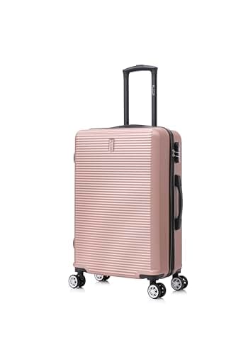 CELIMS - Valigia Media 20 kg Rigida Oro Rosa Leggera | Valigia da Stiva 65cm Donna | Lucchetto Integrato | ABS | Trolley Medio 65cm con 4 Ruote