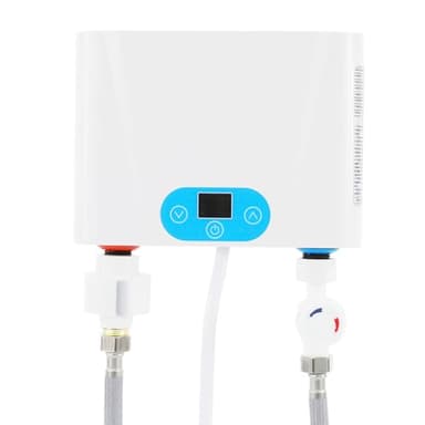 Piccolo Scaldabagno Elettrico Senza Serbatoio Istantaneo 220 V Mini Sottotavolo Da Cucina Dimensioni 5.5 kW Indicatore Di Temperatura LED Per lavabi a Mano Cucina lavandino