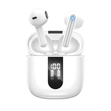 Cuffie Bluetooth, Auricolari Bluetooth 5.4 In Ear Stereo con 4 Microfono ENC, 60 Ore Cuffiette Wireless Cancellazione Rumore, IP5 Auricolare per iPhone e Androide, Earbuds Usb C Sportive per PC TV