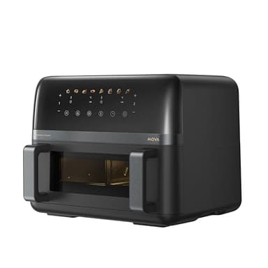 Mova Friggitrice ad aria AeroChef FD20 Pro: vano doppio da 9 L, SyncFinish, 2.700 W, croccantezza rapida, riscaldamento 40°-230°C, circolazione termica, interno in metallo, 7 preimpostazioni