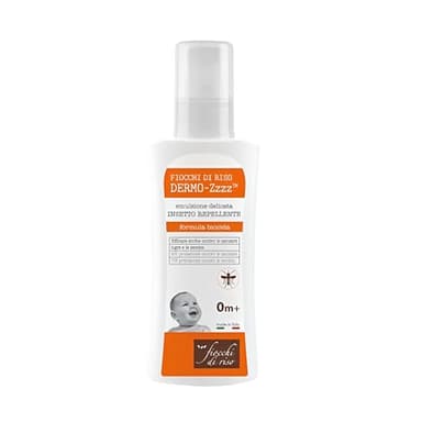 Fiocchi di Riso - Dermo-Zzzz Insetto Repellente - ZANZARE - Emulsione delicata per una protezione intensa contro le zanzare.