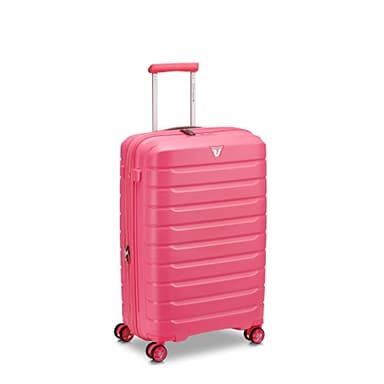 RONCATO B-FLYING Valigia Trolley Medio Espandibile 4 Ruote 68x44x26/31 cm Rigida con Chiusura TSA - ROSA