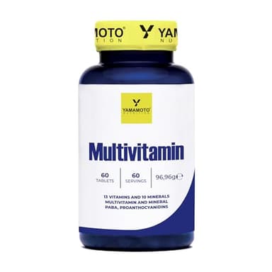 YAMAMOTO Nutrition, Multi VITAMIN 60 Compresse, Integratore Alimentare con Vitamine e Minerali, Multivitaminico e Multi Minerale Completo