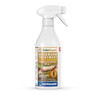 Soluguard Antitarlo - 500ml - Anti Tarlo e Anti Termiti per Legno Pronto all'Uso ad Alta Concentrazione, Trasparente
