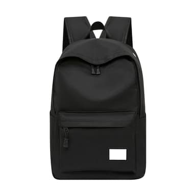 Zaino universitario per laptop per donne uomini Bookbag con scomparto per computer leggero borsa per libri per studenti zaino per laptop da donna moda, Nero , Etichettalia unica