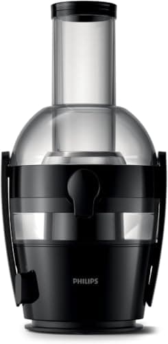 Philips Domestic Appliances Centrifuga Serie 3000 - Potenza 800W, Tecnologia QuickClean, Apertura di inserimento extra large da 75mm, Capacità 2L, Facile da assemblare e sciacquare (HR1856/70)