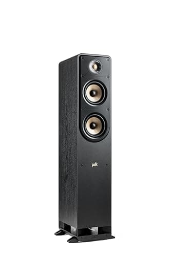 Polk Audio Signature Elite ES50 - Diffusori da Pavimento (singolo diffusore) Hi-Res Audio con Certificazione compatibilità con Dolby Atmos e Dts: X, Tweeter da 1" e (2) Woofer da 5.25", nero