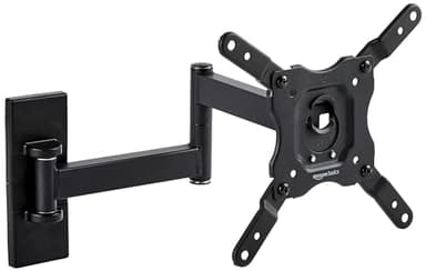 Amazon Basics Supporto a parete per TV Full Motion, si adatta a TV da 12 pollici a 40 pollici, 30.5 - 101.6 cm e VESA 200 x 200, Nero