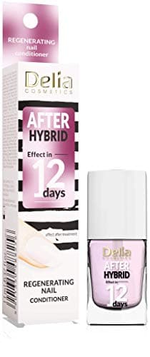 Delia Cosmetics – Balsamo per unghie – Dopo la manicure semipermanente – Nutriente, rigenerante, ricostruttivo e rinforzante – Unghie lisce e brillanti – Risultato express in 12 giorni – 11 ml