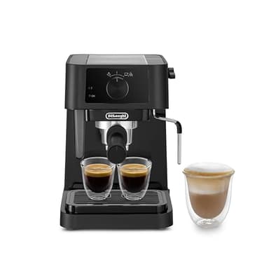 De'Longhi Stilosa EC230.BK, tradizionale macchina per caffè espresso con pompa da barista, per caffè espresso e cappuccino, 2 tazze, nero