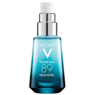 Vichy Minéral 89, Gel Occhi Fortificante, Per Tutti i Tipi di Pelle, 8H di Idratazione, Riduce Borse, Occhiaie e Linee Sottili, Con Caffeina, Acido Ialuronico e Acqua Vulcanica, 15 ml