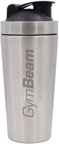 GymBeam Shaker Steel, Agitatore in Metallo, Shaker per Bevande Proteiche in Acciaio Inox, Leggero e Resistente da 750 ml, Non Trattiene Odori Sgradevoli, Ideale per Miscelare Integratori Alimentari