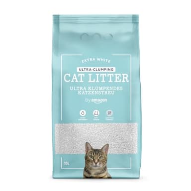 by Amazon Lettiera agglomerante per Gatto Ultra, Bianca, 10 L