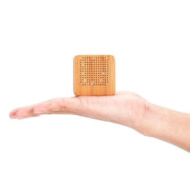 Weljoy Diffusore portatile con venature del legno per oli essenziali, auto o viaggi, formato mini, silenzioso, senza acqua, batteria ricaricabile o USB (venature del legno)