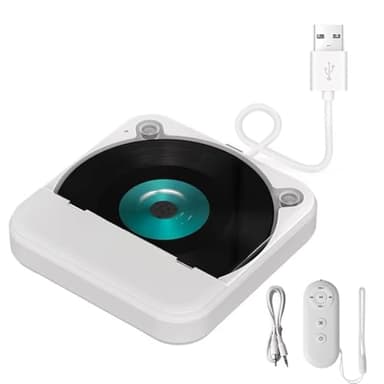 Dytabepl Lettore CD Esterno Universale per Auto, Lettore CD Portatile con AUX, Inserito nella Porta USB 'Auto, connessione Perdita