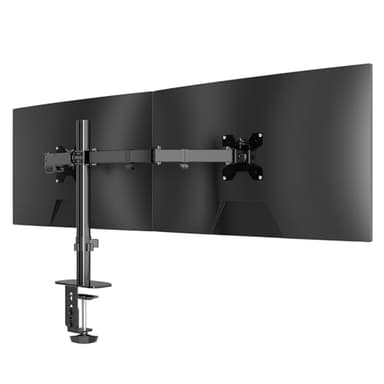 Pholiten Supporto per monitor per lo schermo LCD a LCD da 13-27 pollici fino a 10 kg, braccio per 2 monitor, Altezza regolabile, staffa per la scrivania, Max.VESA 100x100mm, MD97442
