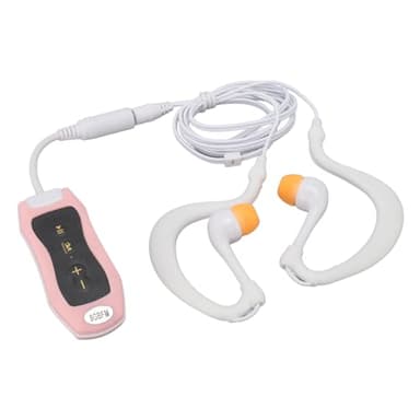 Elprico Lettore MP3 per Nuoto Impermeabile, Memoria da 8 GB, Lettore Musicale USB 2.0 Ricaricabile IPX8, per Nuotatori, Sport Acquatici e attività Subacquee (PIN-K)