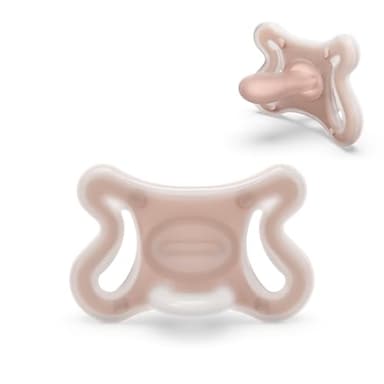 Suavinex, Ciuccio neonato Zero Zero tettarella simmetrica SX Pro bambini da 0 a 6 mesi, Ipoallergenico, per pelli sensibili, Silicone delicato, Rispetta l'allattamento al seno, Medium