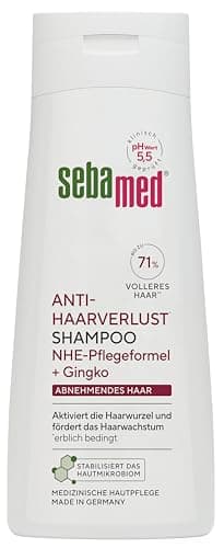 Sebamed Shampoo anti-perdita di capelli anti-caduta per capelli forti e sani, promuove la crescita e attiva la radice dei capelli fino al 71% più pieni* 200 ml