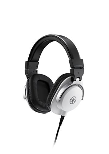 Yamaha HPH-MT5 Cuffie da Studio Over Ear - Cuffie Monitor Pieghevoli, con Cavo da 3 m e Jack Adattatore Stereo Standard da 6,3 mm - Bianco