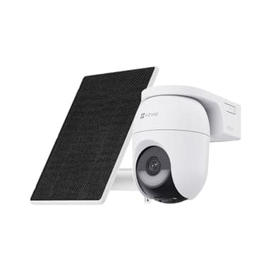 EZVIZ CB8 Lite 2K+ Telecamera WiFi Esterno con Pannello Solare, PTZ 360° AOV, Rilevamento di Persone/Veicoli, Audio Bidirezionale, Visione Notturna a Colori, Difesa Attiva