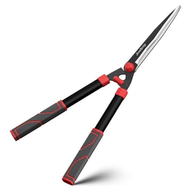 JiveSnip Cesoie per Siepi da 23" Hedge Shears - Lame in Acciaio al Carbonio Affilate Come Rasoi, Rivestimento Antiruggine, Cesoie da Giardino Leggere per Tagliare Siepi, Arbusti e Cespugli