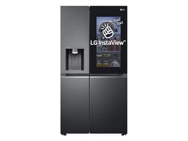 LG GSXV91MCAE Frigorifero Americano Side by Side InstaView Total No Frost con Congelatore, 635 L, Dispenser Acqua e Ghiaccio UV Nano, Door Cooling, Linear Cooling - Frigo Smart con Wi-Fi e Freezer