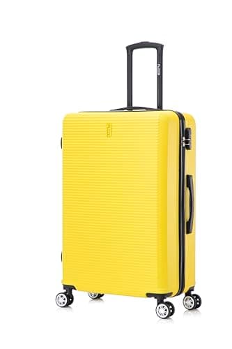 CELIMS - Valigie leggere approvate da più di 100 compagnie aeree per un viaggio in tutta sicurezza, giallo, Grande 75 cm