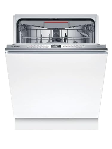 Bosch SMV6YCX02E Serie 6, Lavastoviglie Smart da incasso a scomparsa totale, Cestelli adattabili, Asciugatura con Zeolite, Indicatore lavaggio a pavimento, Acciaio a ridotte emissioni, 60 cm.