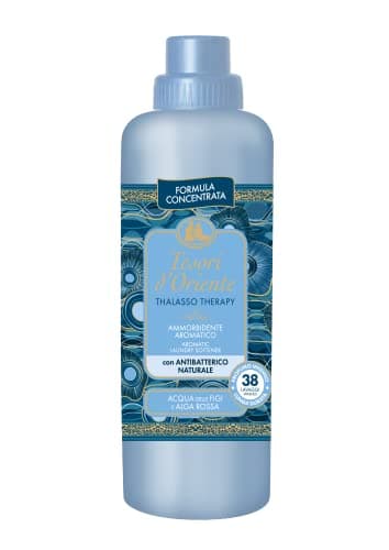 Tesori d'Oriente - Ammorbidente Lavatrice Concentrato Thalasso Therapy, Fragranza Fresca e Marina, con Antibatterico Naturale, Fino a 38 Lavaggi, con Microcapsule Per Capi Morbidi e Profumati, 760 ml