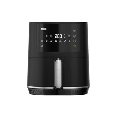 Braun MultiFry 3 HF3030 Friggitrice ad Aria con 4.3L di Capacità, Forno ad Aria con Controllo della Temperatura 80-200°, Tecnologia RealAir, 8 Programmi Preimpostati, Controllo Touch, 1500W, Nero