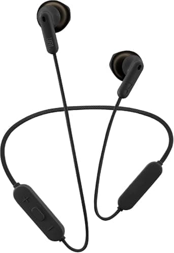 JBL Tune 215 BT Cuffie Auricolari Wireless, Cuffia Auricolare senza Fili Bluetooth 5.0, con Microfono Integrato, Vivavoce e Cavo Piatto Antigroviglio, fino a 16h di Autonomia, Nero